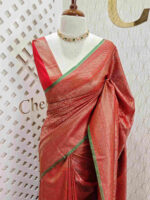 Soft katan with big bud and leafy design - Image 20