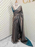 Soft katan with big bud and leafy design - Image 19
