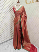 Soft katan with big bud and leafy design - Image 13