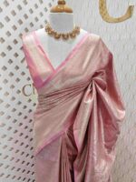 Banarasi with random flower garden weave - Image 14