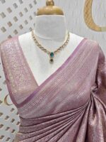 Banarasi with leafy arch design - Image 8