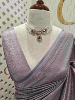 Banarasi with leafy arch design - Image 11