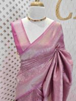 Banarasi with 4 edge flower butta - Image 29