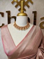 Banarasi with diamond shape buttas and small mango design on border - Image 35