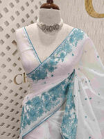 Net kota with small leaf thread work motifs - Image 11