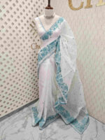 Net kota with small leaf thread work motifs - Image 13