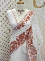 Net kota with small leaf thread work motifs