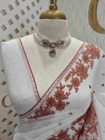 Net kota with small leaf thread work motifs - Image 3