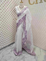 Net kota with small leaf thread work motifs - Image 10