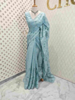 Net kota with big applique like jaal design - Image 16