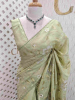 Net kota with big applique like jaal design - Image 11