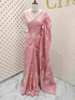 Net kota with 2 rose flower cross stitch motifs - Image 16
