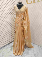 Net kota with 2 rose flower cross stitch motifs - Image 4