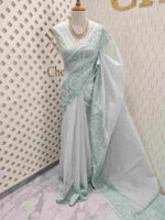 Net kota with floral lace pattern - Image 10