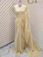 Net kota with small mirror work and diamond shape thread work on border - Image 4
