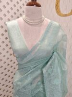 Organza with paisley thread pattern - Image 8