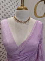 Organza with paisley thread pattern - Image 6