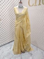 Organza with floral veiny designs - Image 17