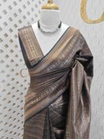 Soft katan with floral and geometric horizontal design - Image 14