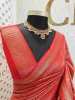 Soft katan with floral and geometric horizontal design - Image 2