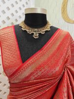 Soft katan with floral and geometric horizontal design - Image 3