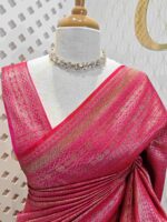 Soft katan with floral and geometric horizontal design - Image 9