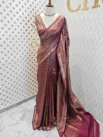 Soft katan with floral and geometric horizontal design - Image 7