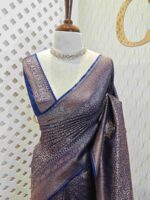 Soft katan with big and small floral designs - Image 4
