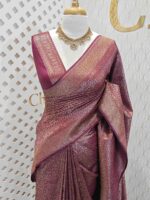 Soft katan with big and small floral designs - Image 7