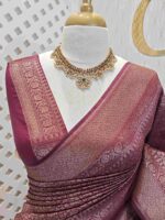 Soft katan with big and small floral designs - Image 8