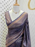 Soft katan with horizontal zigzag and dot pattern - Image 17
