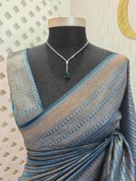 Soft katan with horizontal zigzag and dot pattern - Image 9