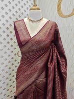 Soft katan with horizontal zigzag and dot pattern - Image 5