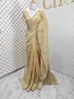 Tissue with raised chain stitch flower motifs - Image 16