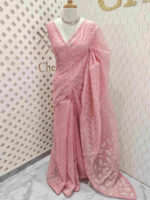 Tissue with lattice embroidery pattern - Image 13