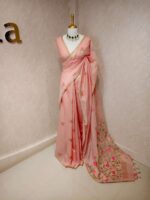 Chandheri with flower plant buttas and jaal design on pallu - Image 3