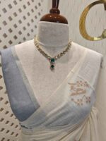 Chandheri with flower plant and bird design on border - Image 24