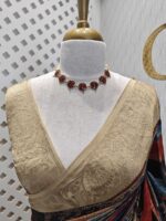 Dola silk with coloured rectangle shapes pattern - Image 3