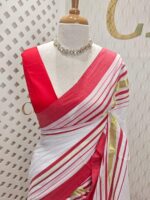 Mul cotton with stripes pattern - Image 8