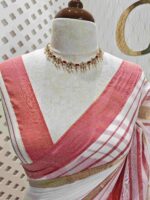 Mul cotton with stripes pattern - Image 3