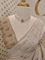 Kota with check pattern and cross stitch embroidery - Image 6