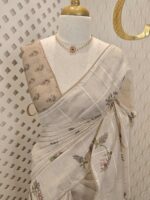 Kota with check pattern and cross stitch embroidery - Image 5