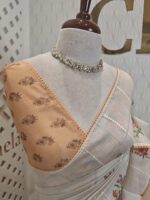 Kota with check pattern and cross stitch embroidery - Image 2