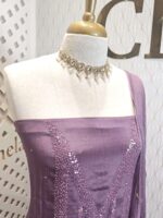 Salwar with sequence and cut beads work in Georgette material - Image 2