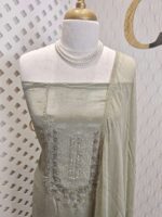 Salwar with sequence and cut beads work in Georgette material - Image 5