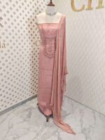 Salwar with sequence and cut beads work in Georgette material - Image 9