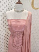 Salwar with sequence and cut beads work in Georgette material - Image 8