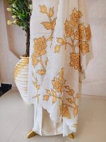 Salwar with tissue texture and rose flower like digital print - Image 7
