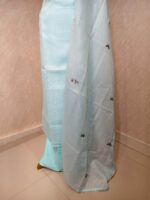 Salwar with coloured floral work - Image 10
