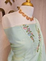 Salwar with coloured floral work - Image 2